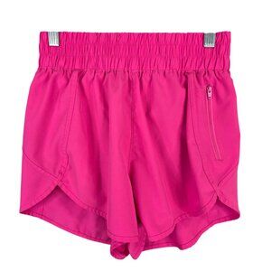 Womens B Pink Athletic Running Shorts Lined Elastic Waist Polyester Stretch S
